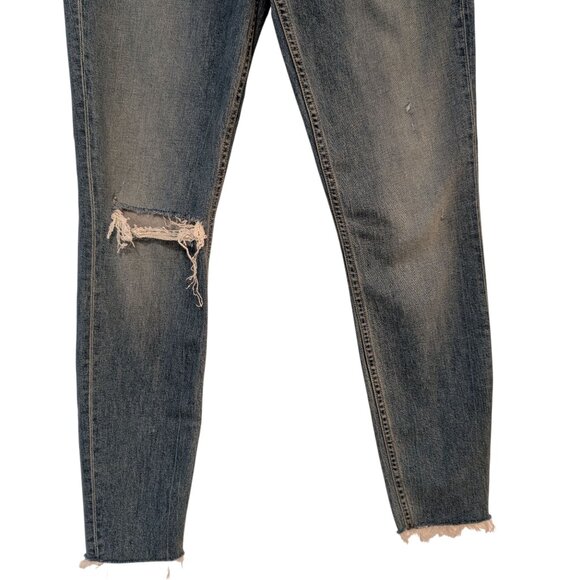 Grlfrnd Womens NWT Size 27 Kendall High Rise Distressed Medium Wash Denim Jeans - Picture 5 of 12